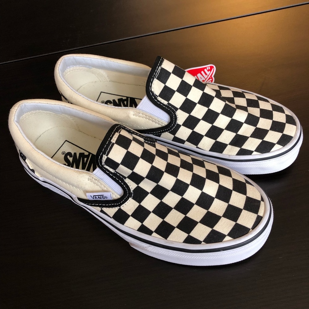 Vans checker board slip-ons
